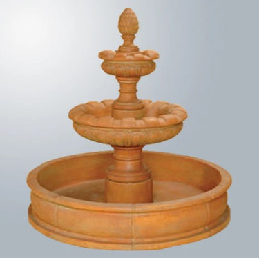 Giannini Garden Patio Artistes Two Tier Pond Fountain